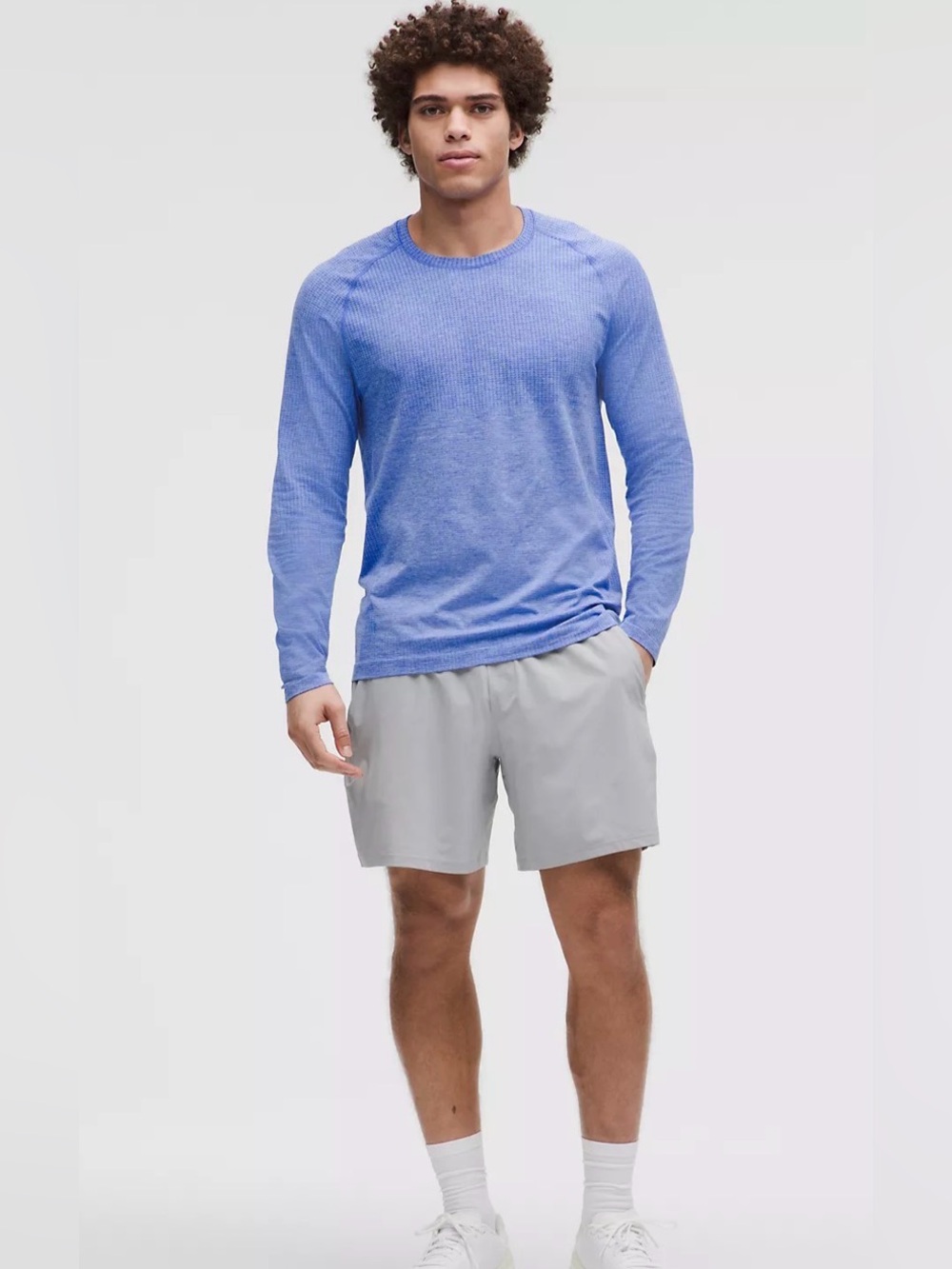 men's Lululemon shorts grey Pace Breaker size S 7” inseam